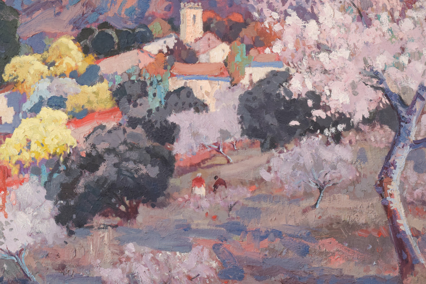 Josep Mas Pou - Almond Blossom - Framed - Modern Decorative