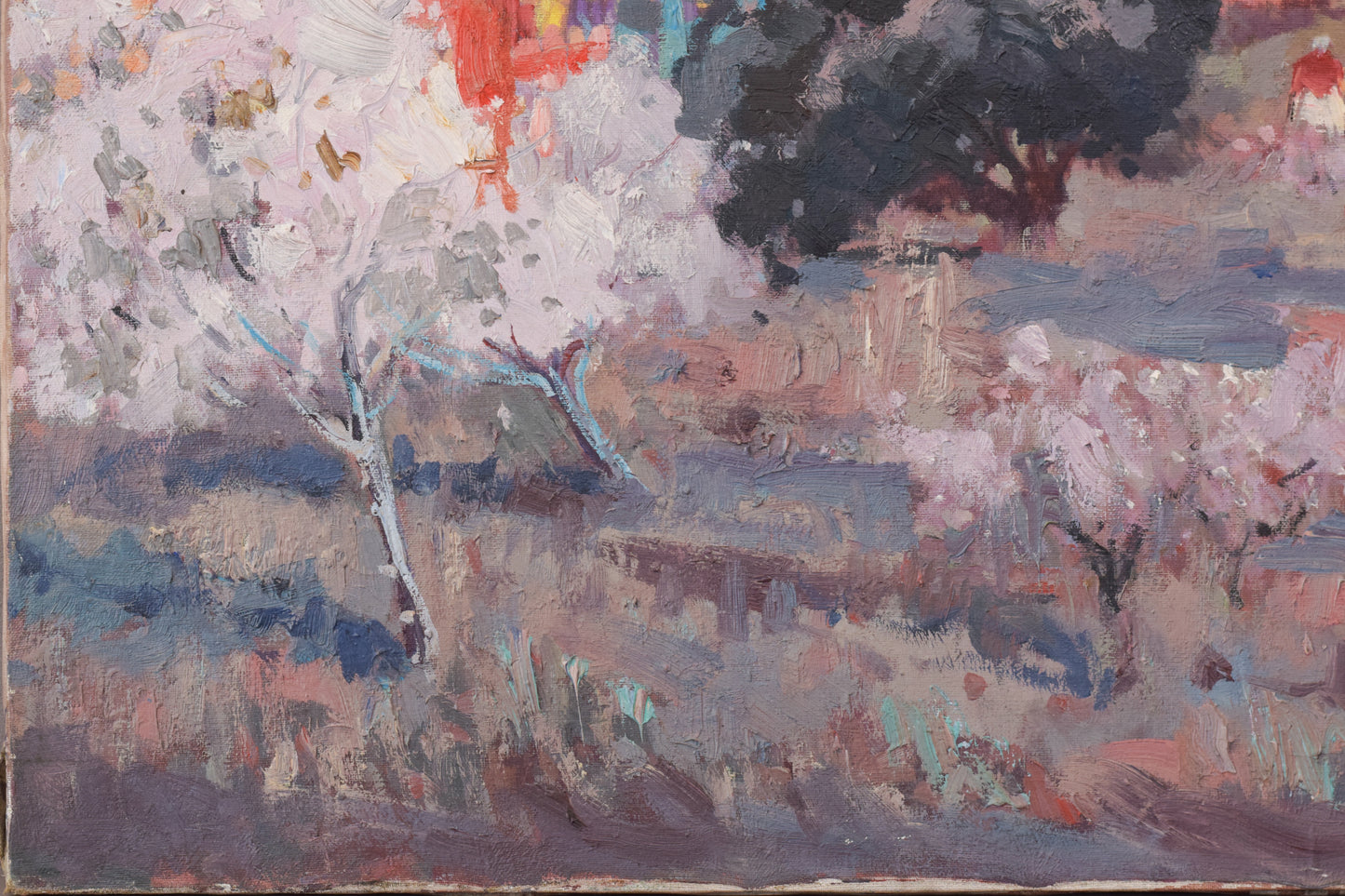Josep Mas Pou - Almond Blossom - Framed - Modern Decorative