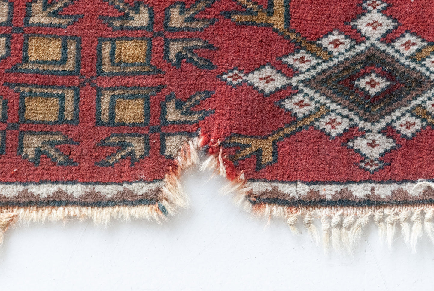 Unusual Hand Woven - Vintage Eastern Rug - Modern Decorative