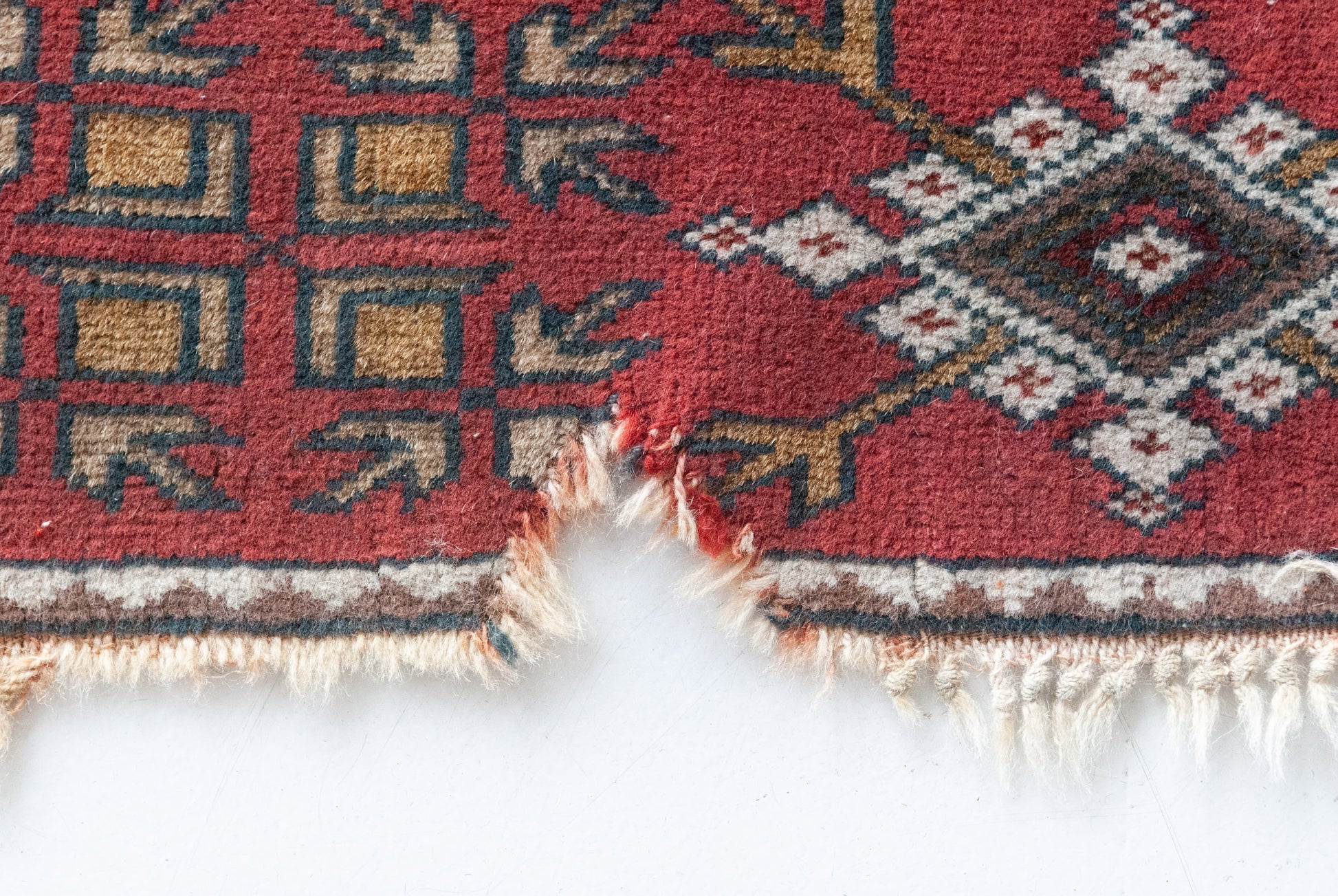 Unusual Hand Woven - Vintage Eastern Rug - Modern Decorative