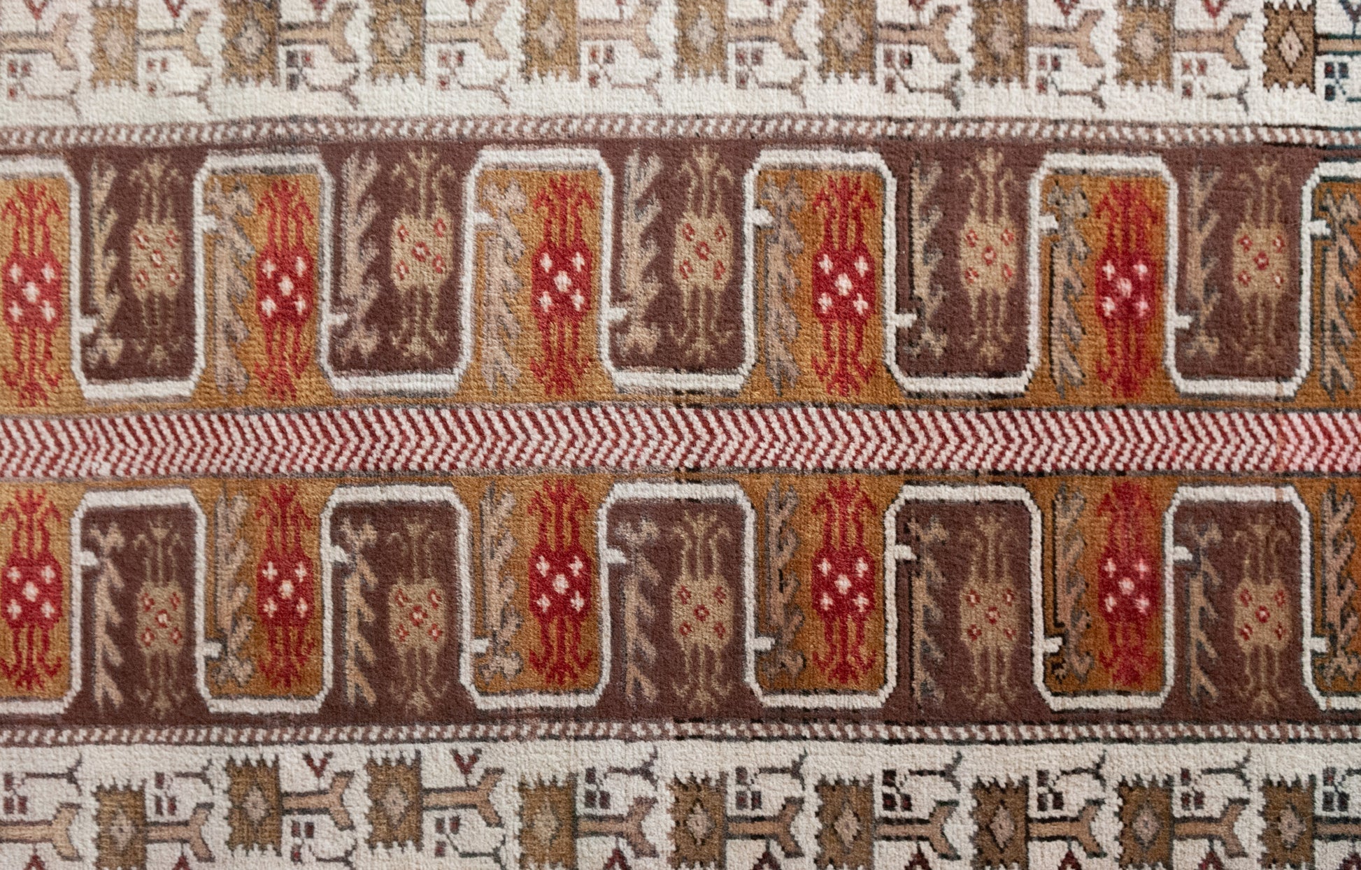 Unusual Hand Woven - Vintage Eastern Rug - Modern Decorative