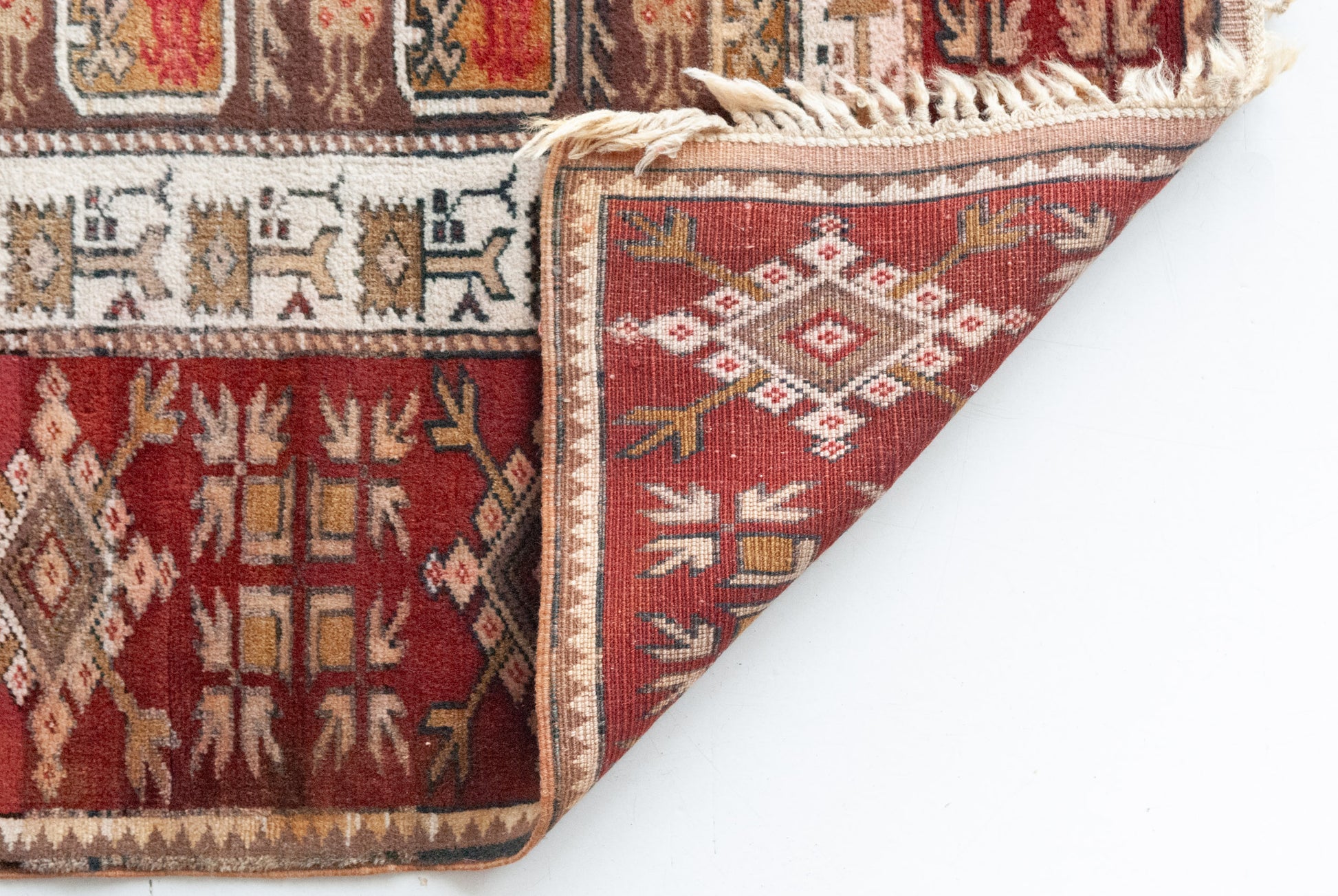 Unusual Hand Woven - Vintage Eastern Rug - Modern Decorative