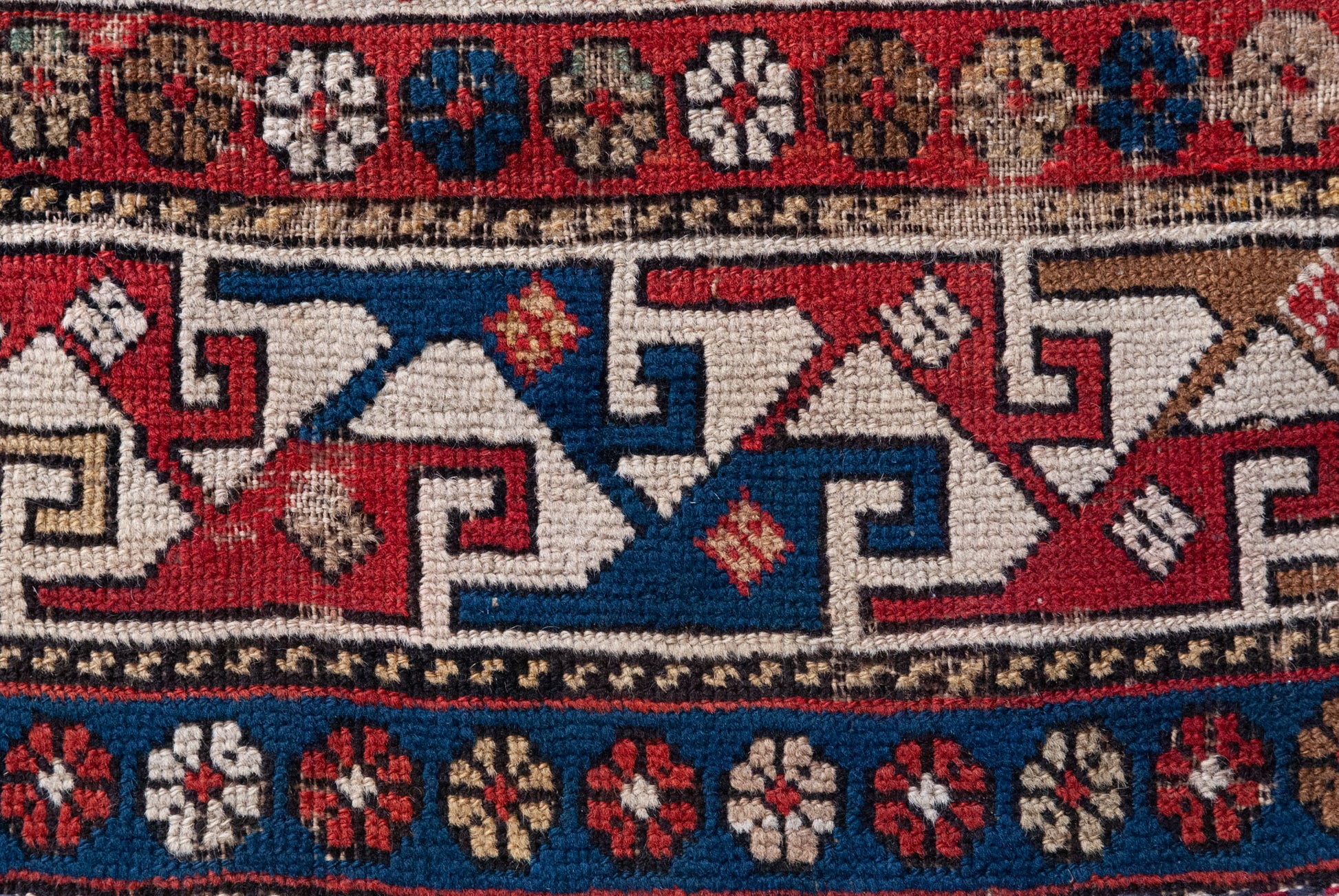 Caucasian Tribal Rug - Antique - Hand Woven - Modern Decorative