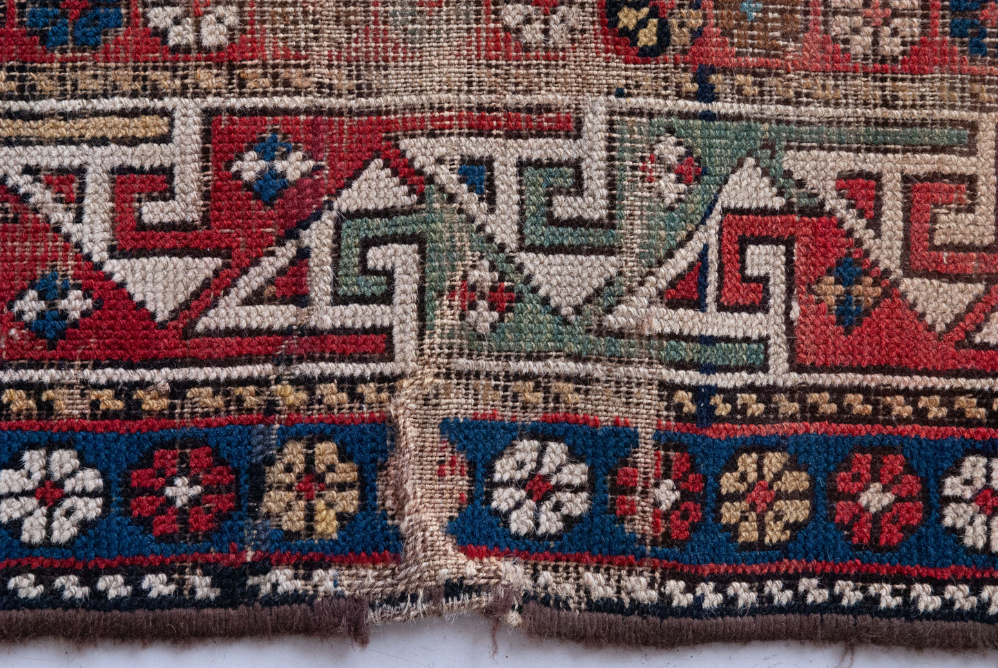 Caucasian Tribal Rug - Antique - Hand Woven - Modern Decorative