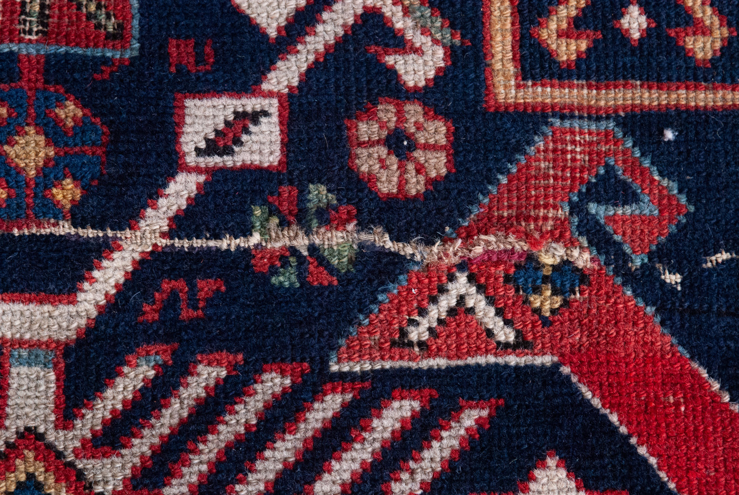 Caucasian Tribal Rug - Antique - Hand Woven - Modern Decorative