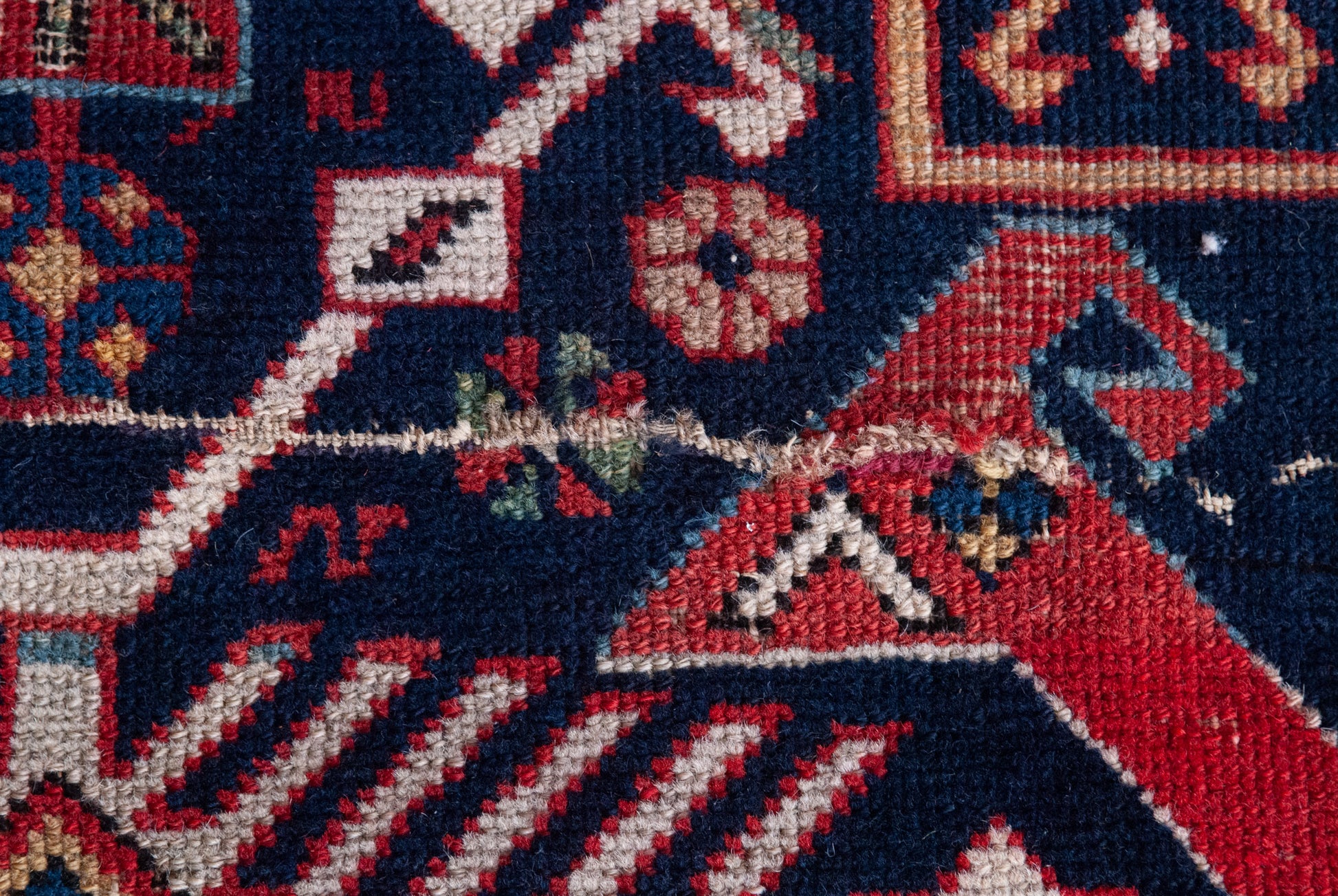 Caucasian Tribal Rug - Antique - Hand Woven - Modern Decorative