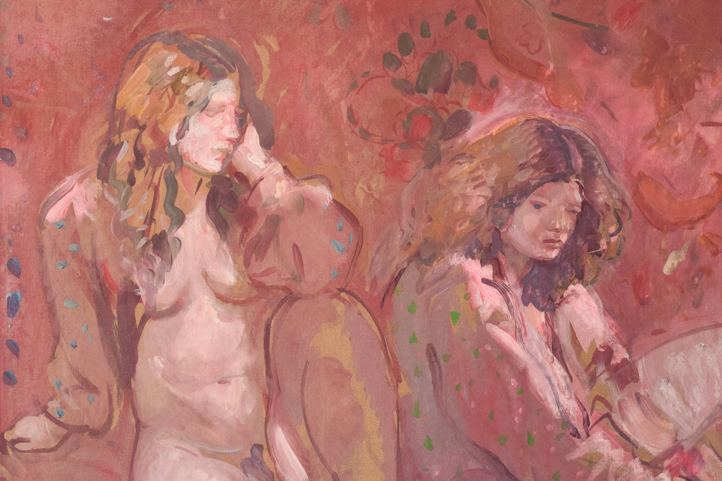 Antoni Munill - 'Mujeres' - Two Evocative Female Figures - Modern Decorative