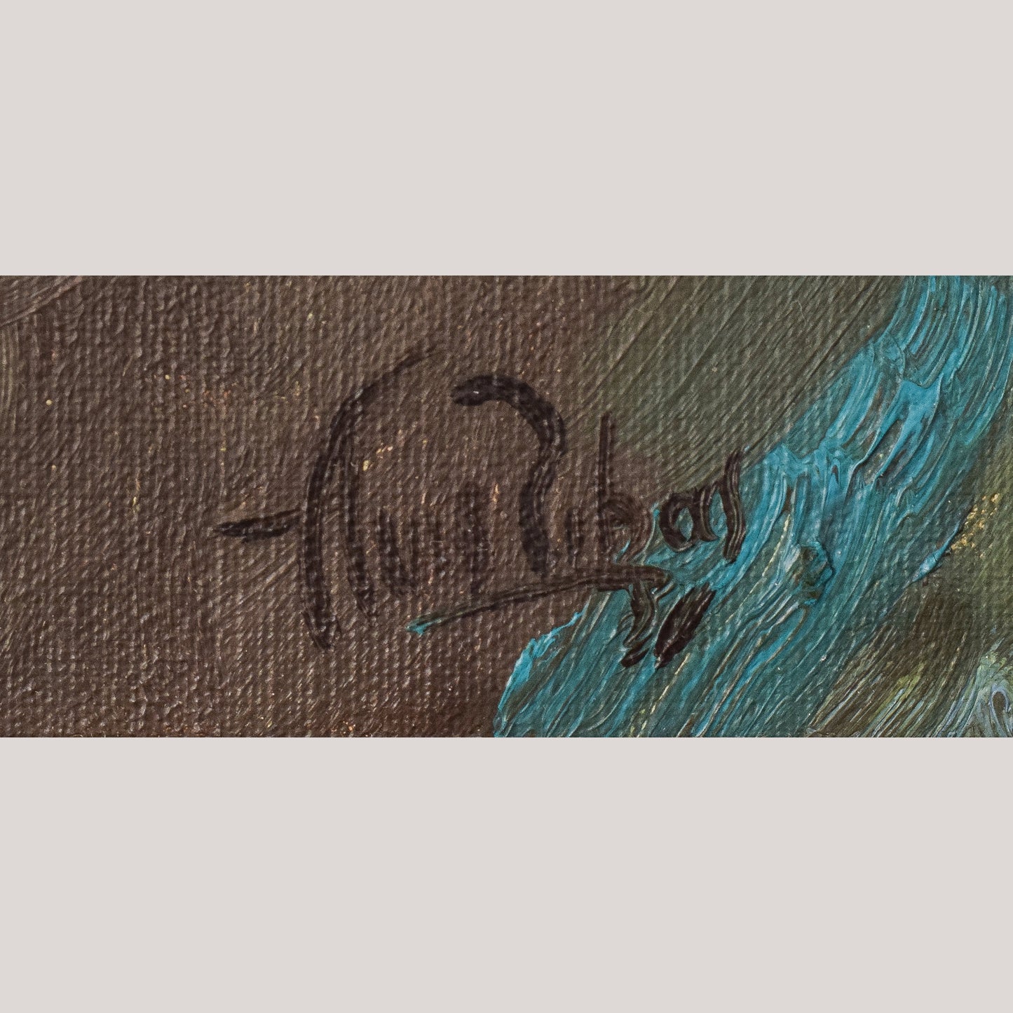 Female Nude Study with Bouquet of Flowers - Oil Painting - Modern Decorative