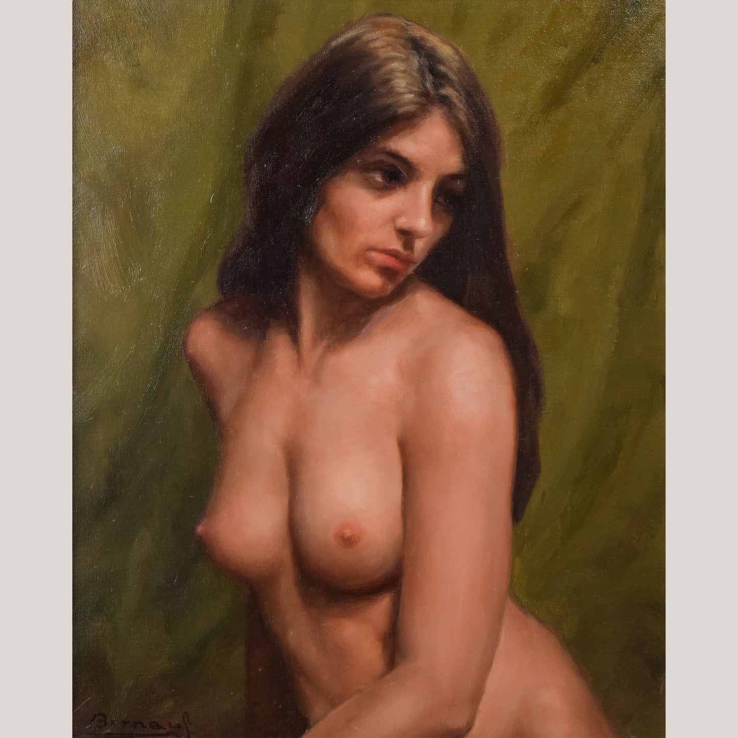 Nude Life Portrait - Jordi Bernaus - Modern Decorative