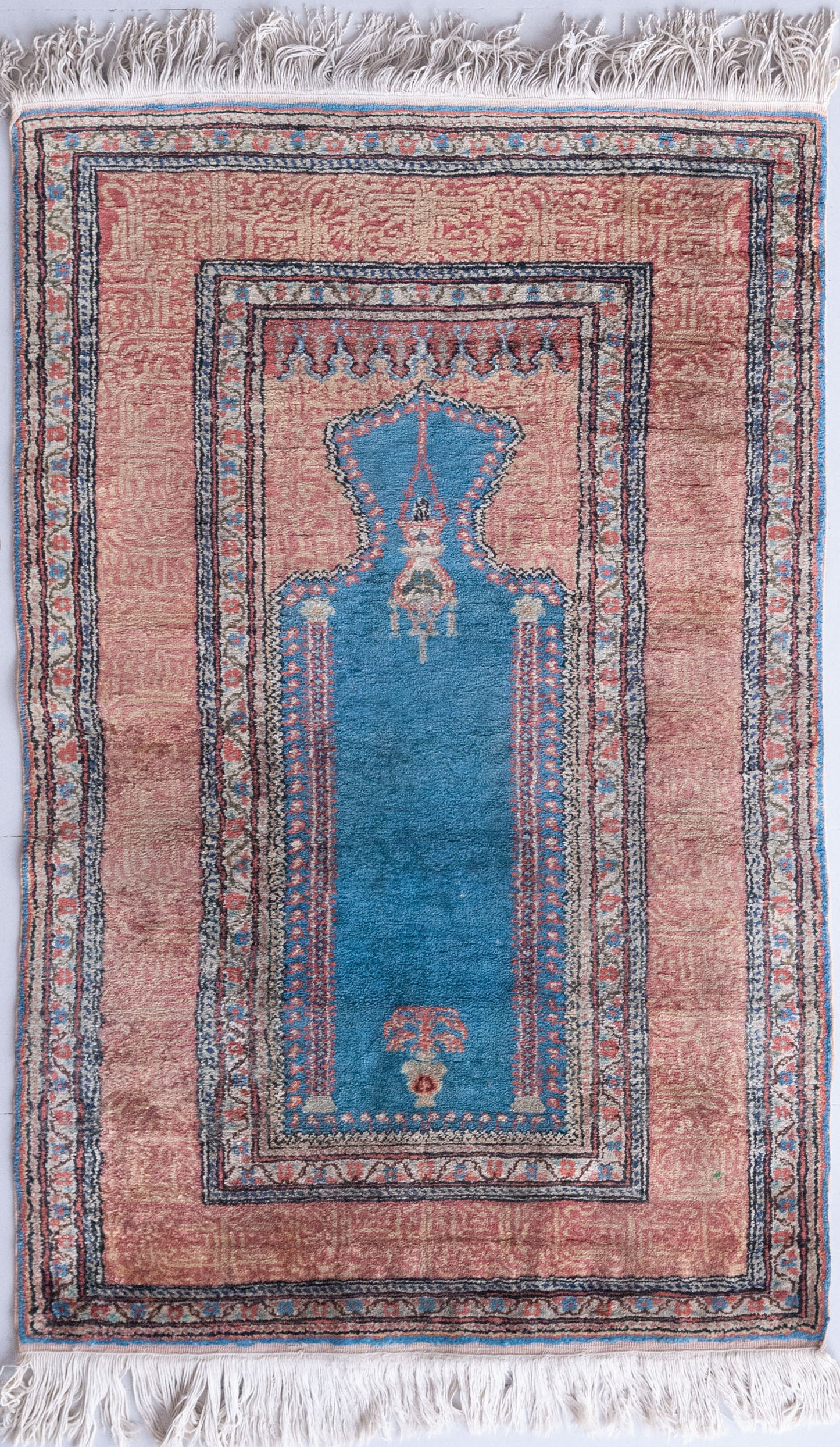 Pastel Coloured Hand Woven - Vintage Rug - Modern Decorative