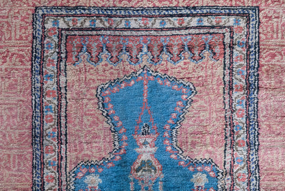 Pastel Coloured  Hand Woven - Vintage Rug