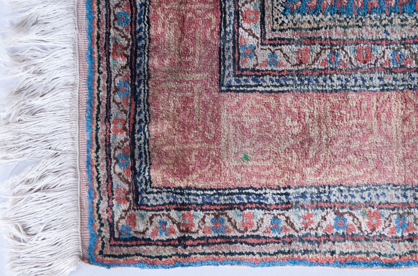 Pastel Coloured Hand Woven - Vintage Rug - Modern Decorative