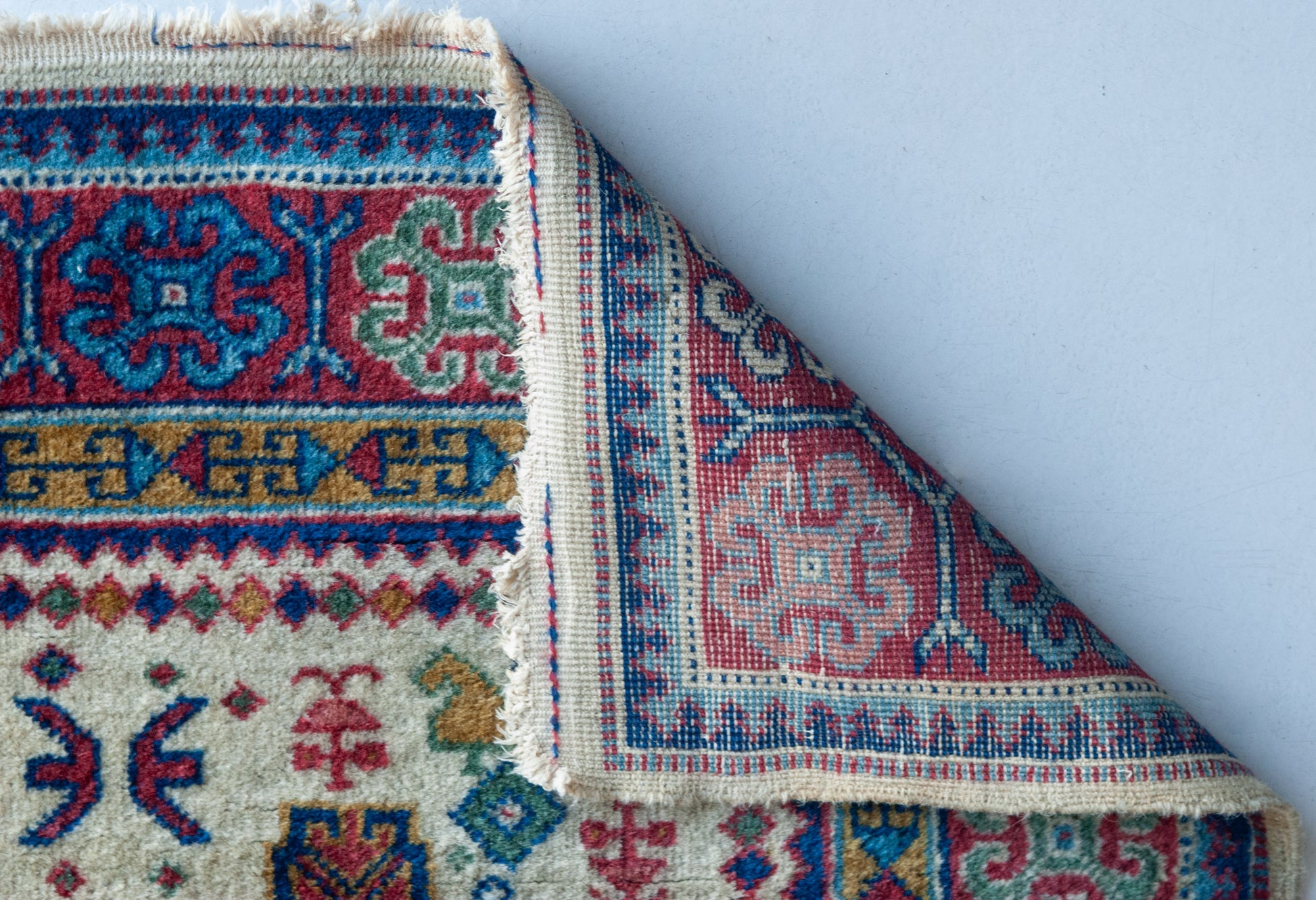 Hand Woven Vintage Eastern Rug - Animal Motifs - Modern Decorative