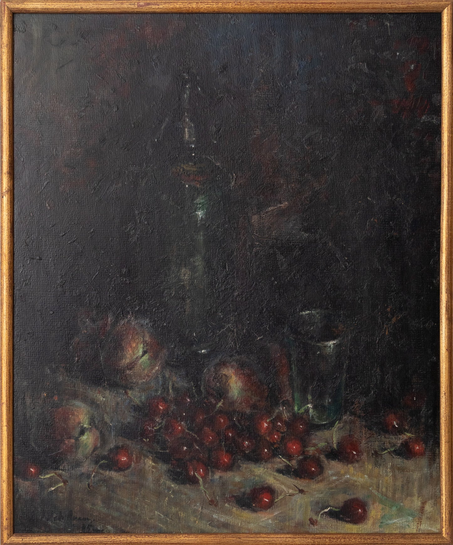 Atmospheric Still Life Oil Study - Signed & Inscribed on Reverse. - Modern Decorative