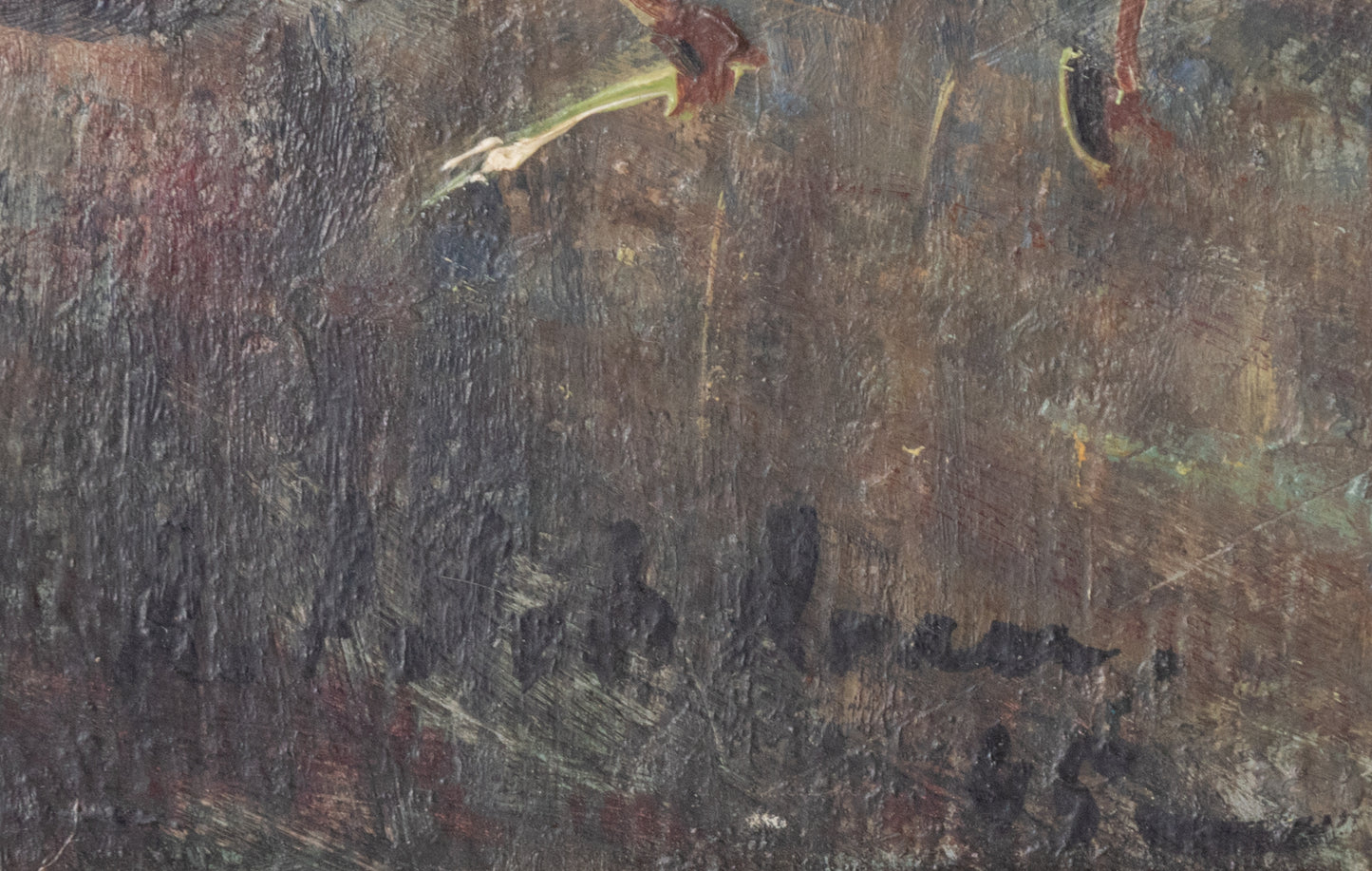 Atmospheric Still Life Oil Study - Signed & Inscribed on Reverse. - Modern Decorative