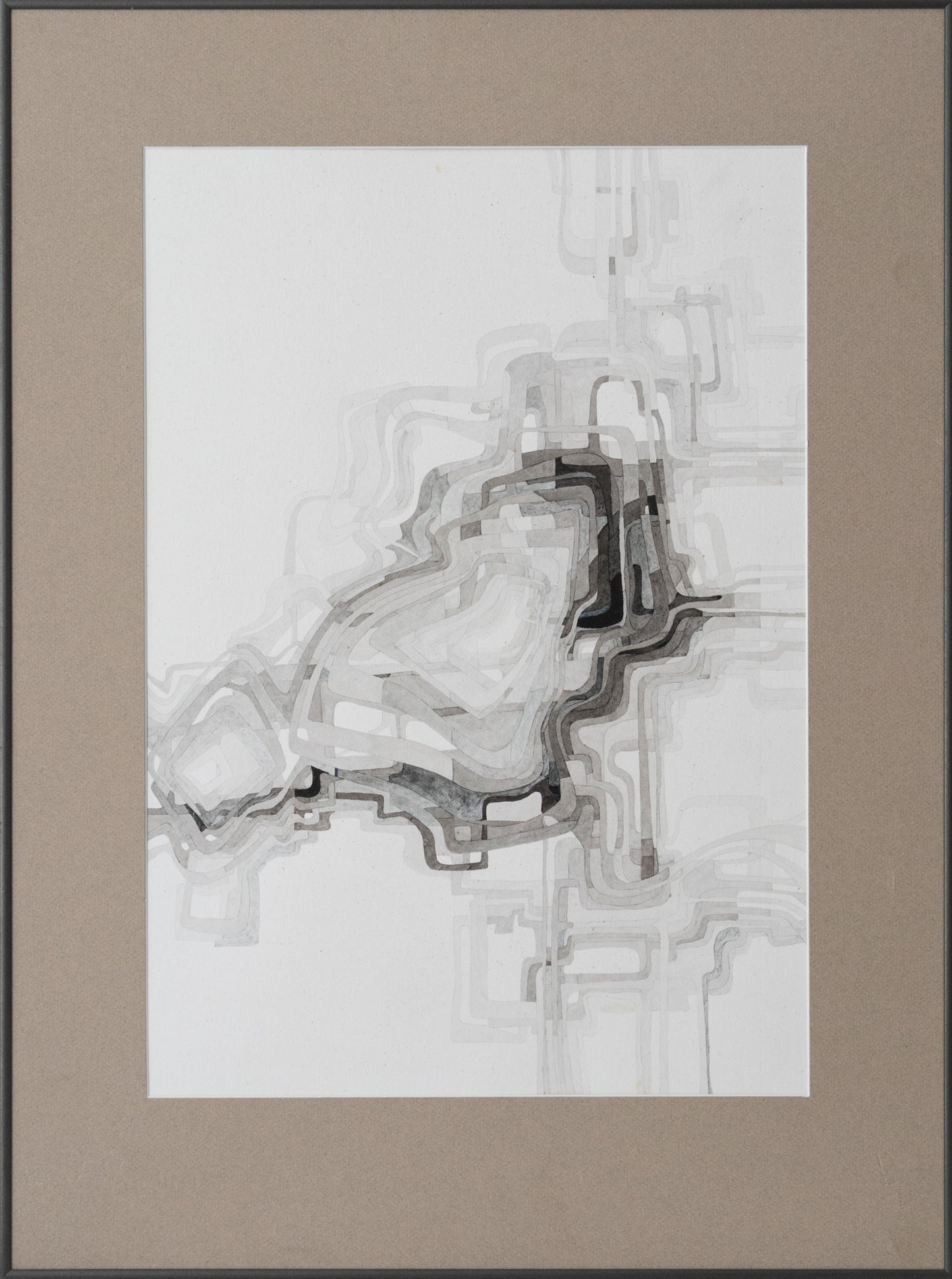 Abstract Compositions - Watercolours - Set of 3 - Joan CLARET - Modern Decorative