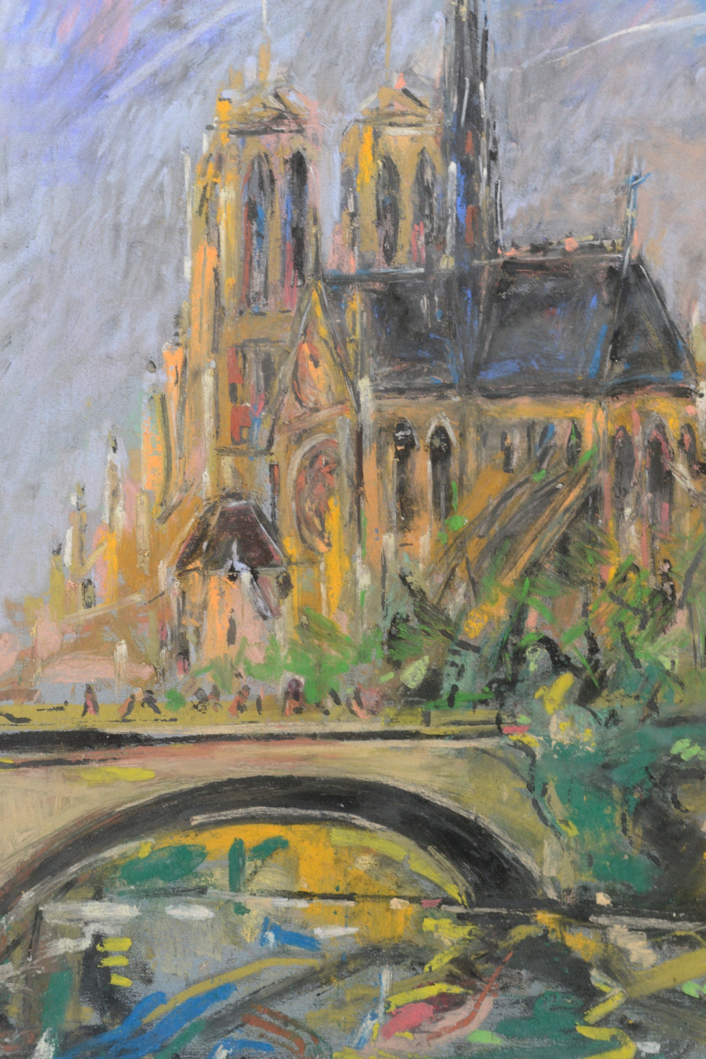 Seine and Notre-Dame de Paris - Joan Abelló Prat - Modern Decorative