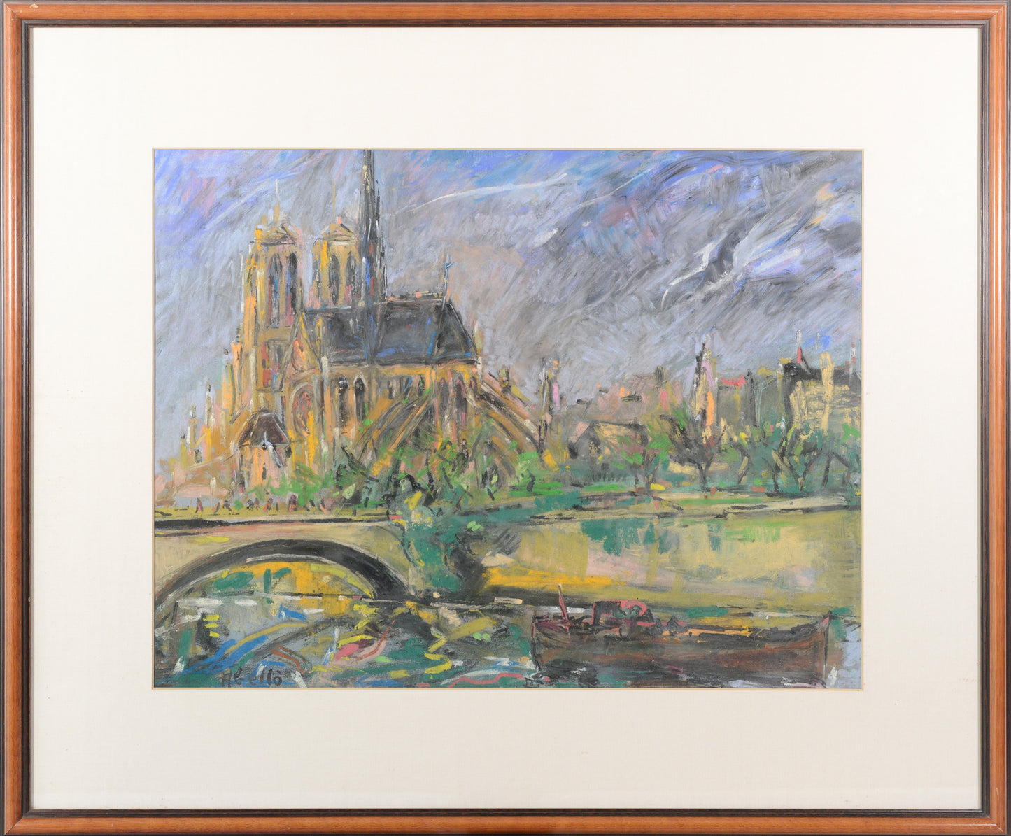 Seine and Notre-Dame de Paris - Joan Abelló Prat - Modern Decorative