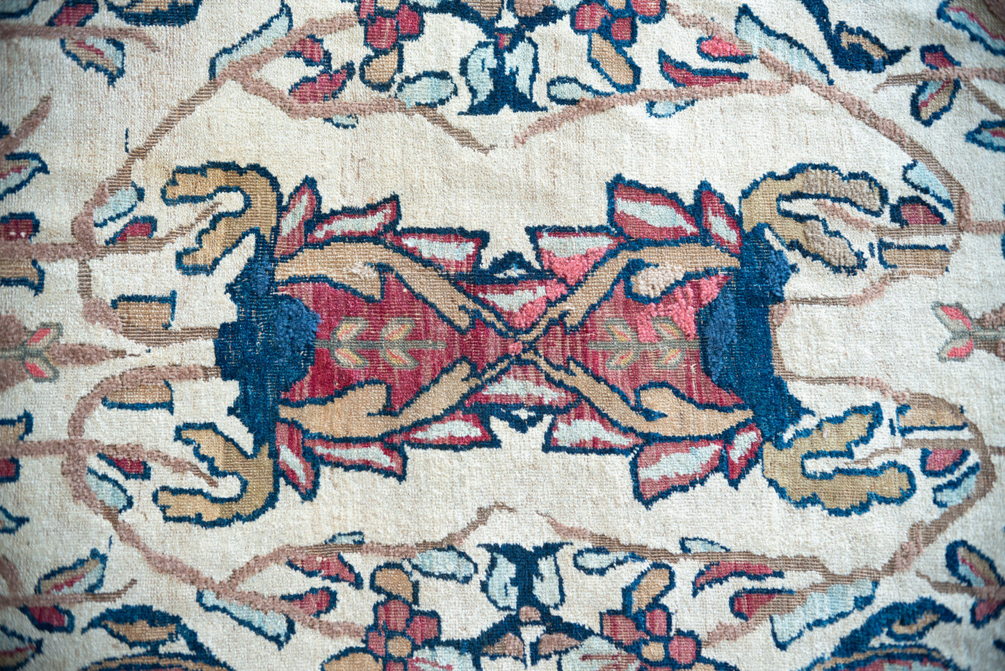 Large Unusual Hand Woven Rug - Antique Kerman or Mashad - Modern Decorative