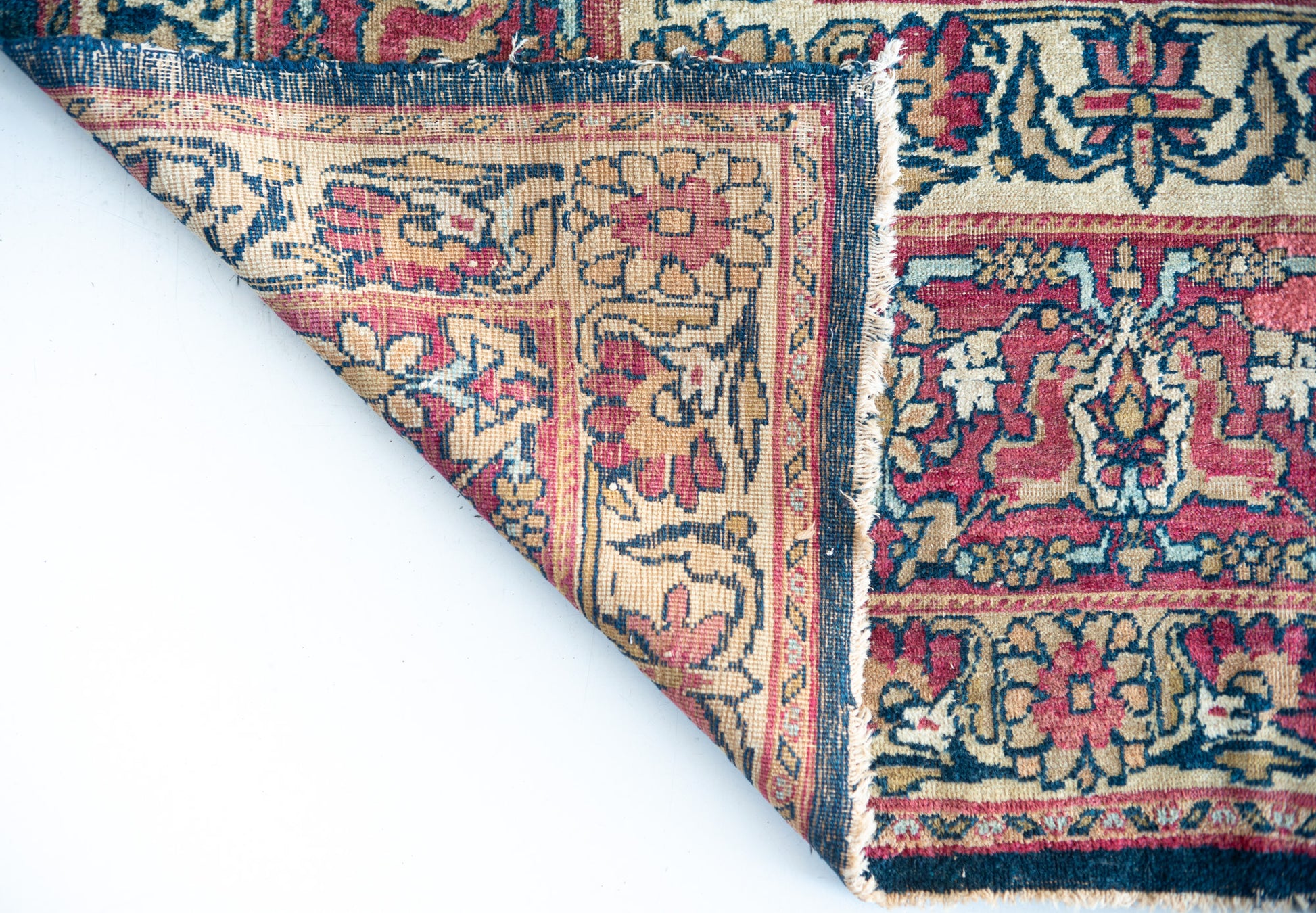 Large Unusual Hand Woven Rug - Antique Kerman or Mashad - Modern Decorative