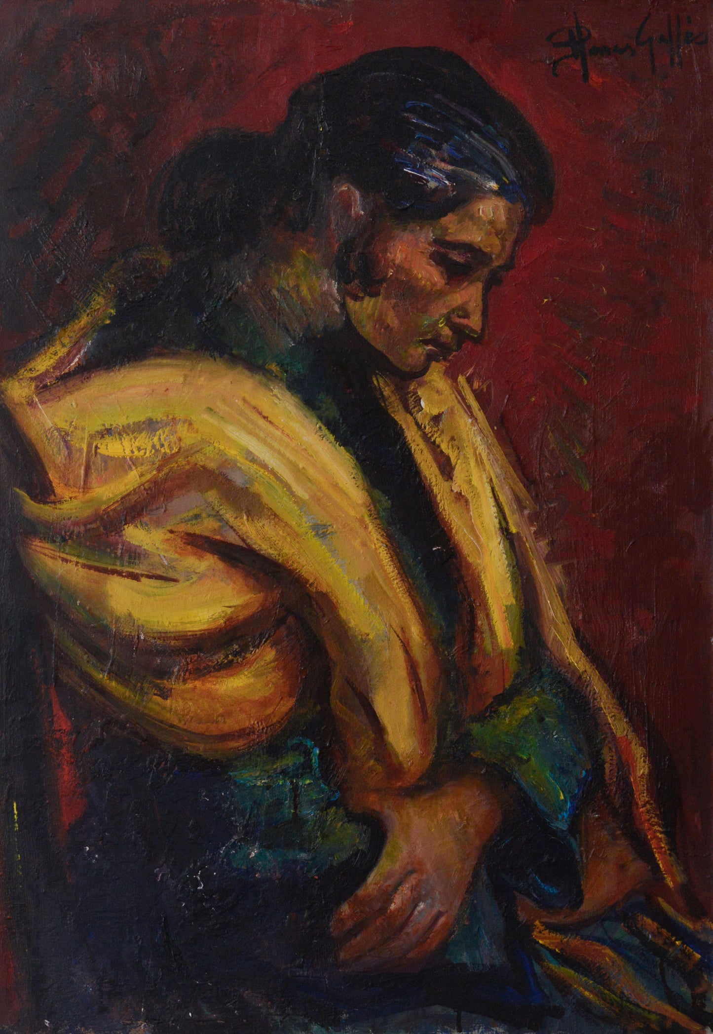 Isidre Nonell i Monturiol - Follower - Gypsy Lady - Modern Decorative