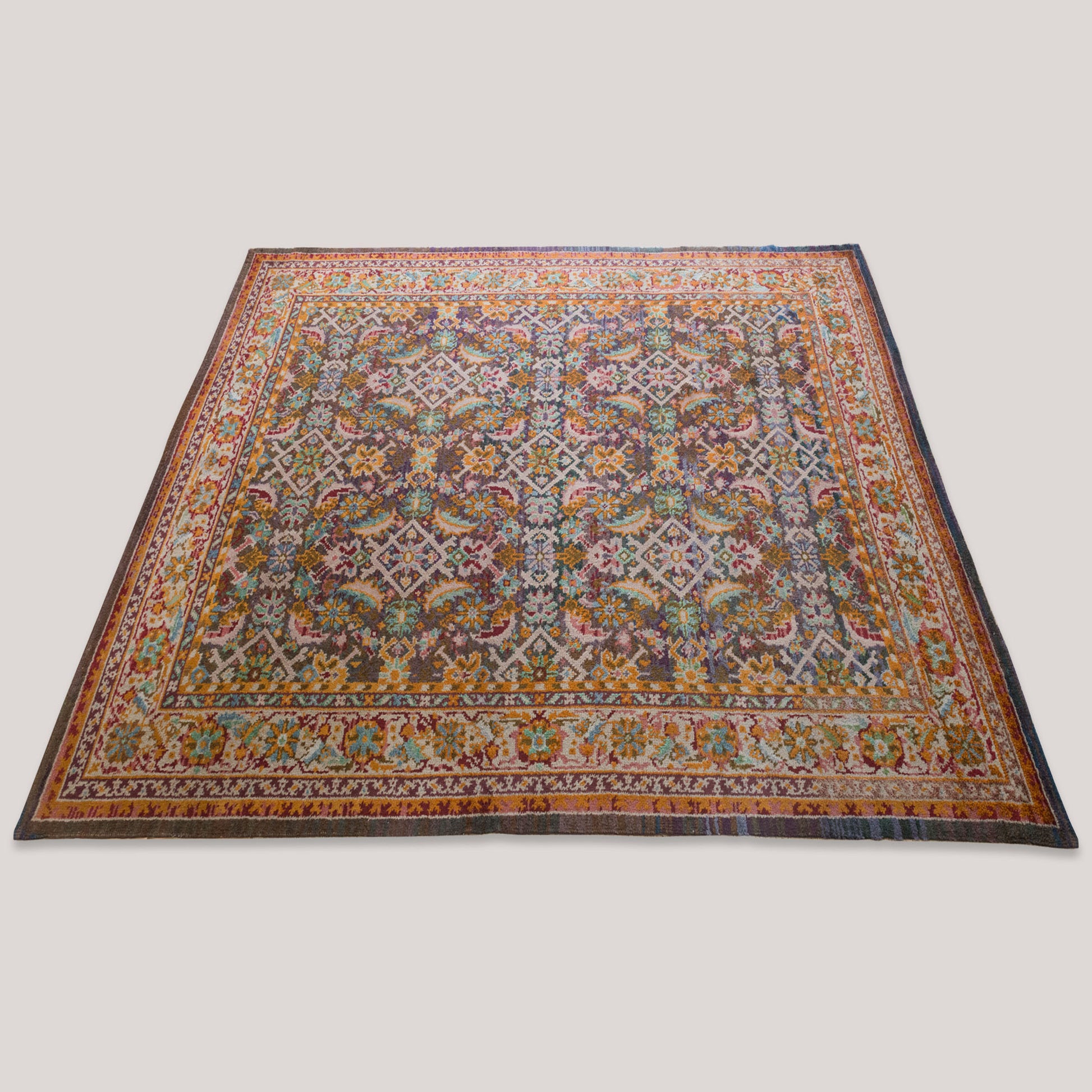 Symphony of Granada – Vintage Spanish Masterwork in Wool Rug - Modern Decorative