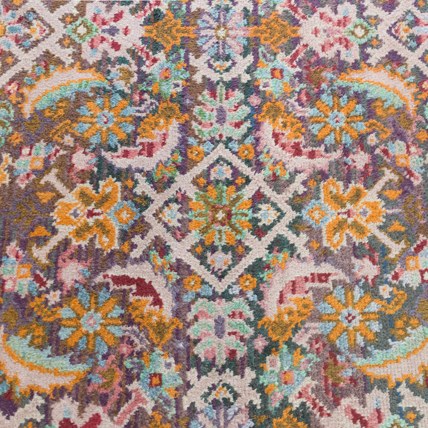 Symphony of Granada – Vintage Spanish Masterwork in Wool Rug - Modern Decorative