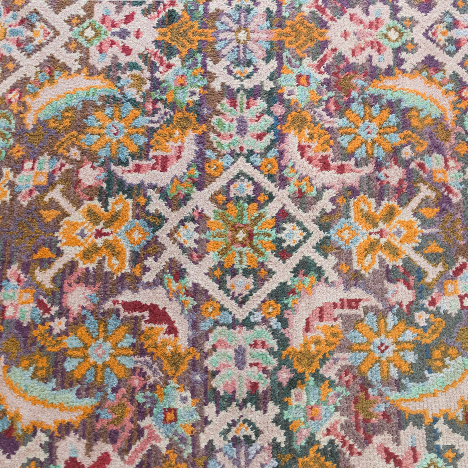 Symphony of Granada – Vintage Spanish Masterwork in Wool Rug - Modern Decorative