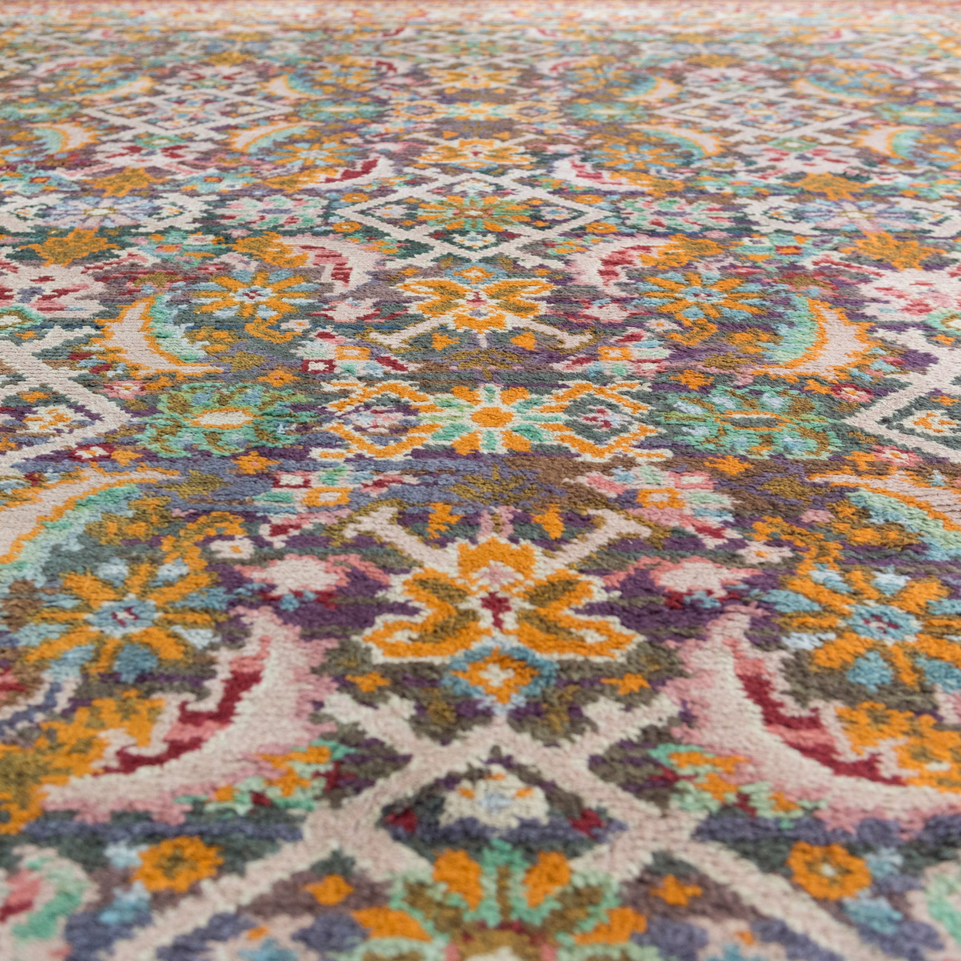 Symphony of Granada – Vintage Spanish Masterwork in Wool Rug - Modern Decorative