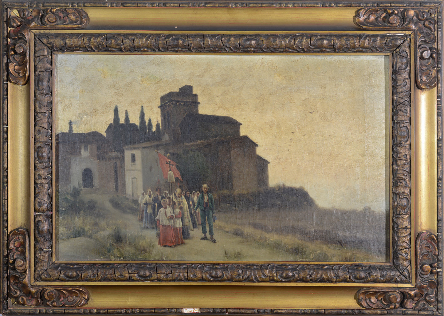 Church Sunset Procession - Miguel CARBONELL Y SELVA - Modern Decorative