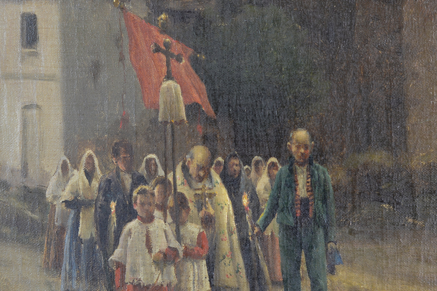 Church Sunset Procession - Miguel CARBONELL Y SELVA - Modern Decorative