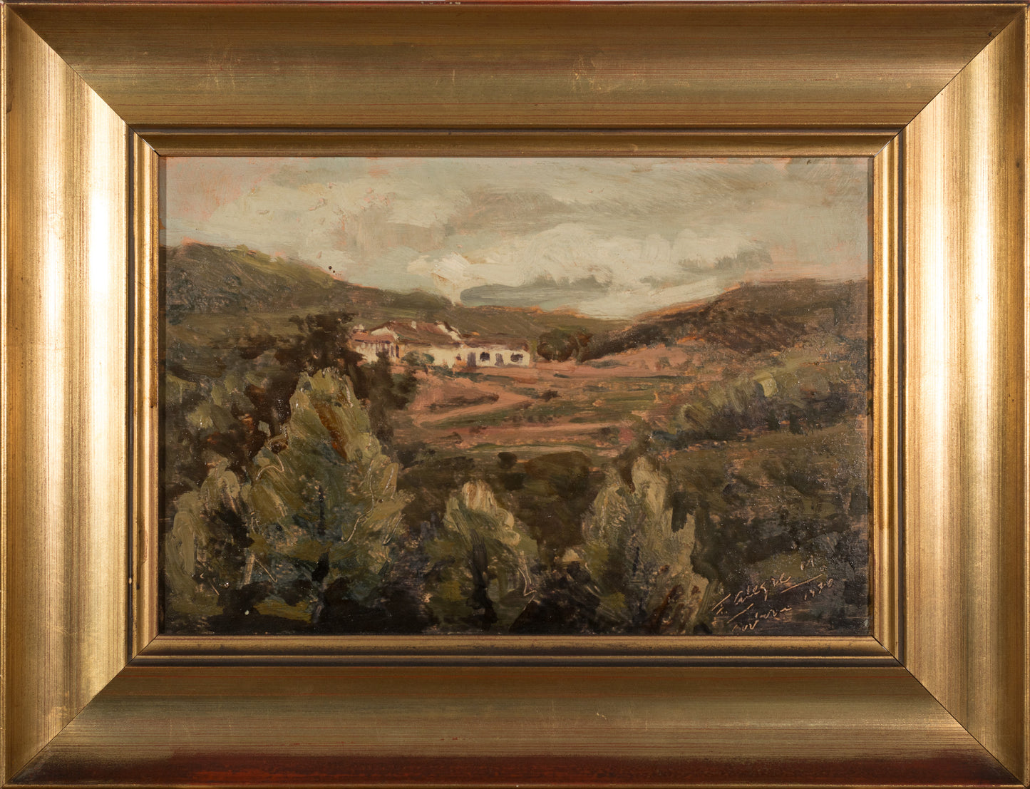 Four Framed Impressionist Landscape Oils - Signed