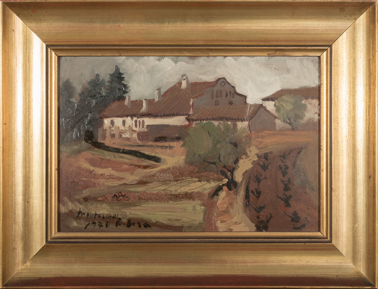 Four Framed Impressionist Landscape Oils - Signed