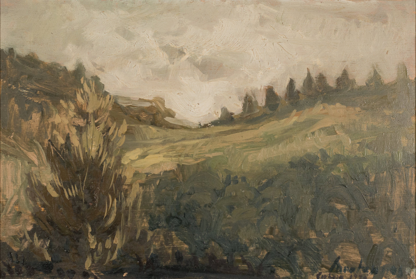 Four Framed Impressionist Landscape Oils - Signed