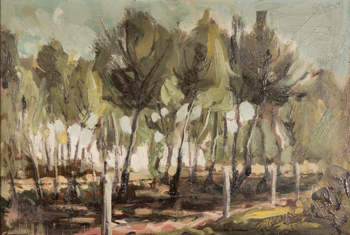 Four Framed Impressionist Landscape Oils - Signed