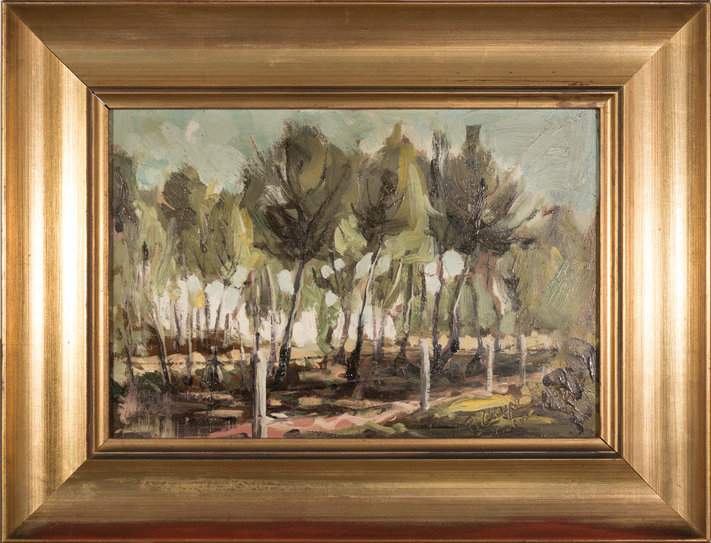 Four Framed Impressionist Landscape Oils - Signed