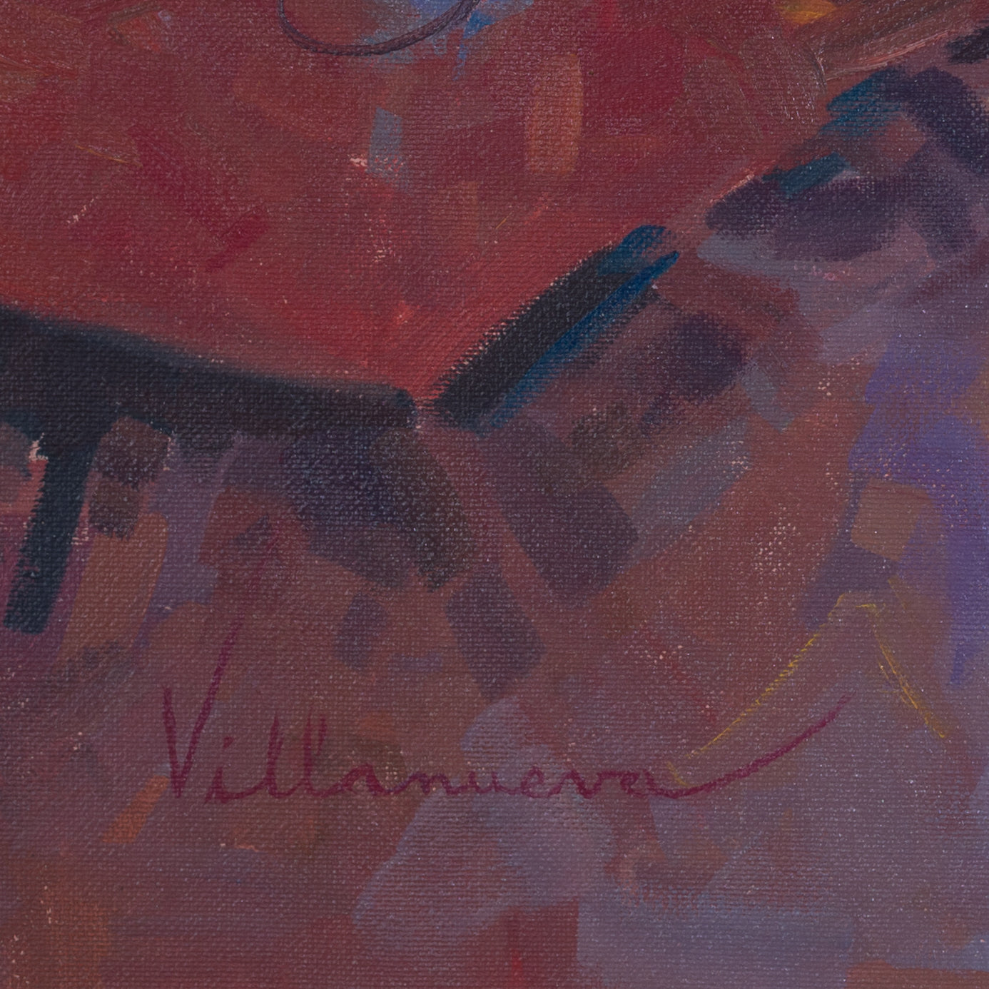 Antonio Villanueva – Moroccan Market Scene (b. 1940) - Modern Decorative