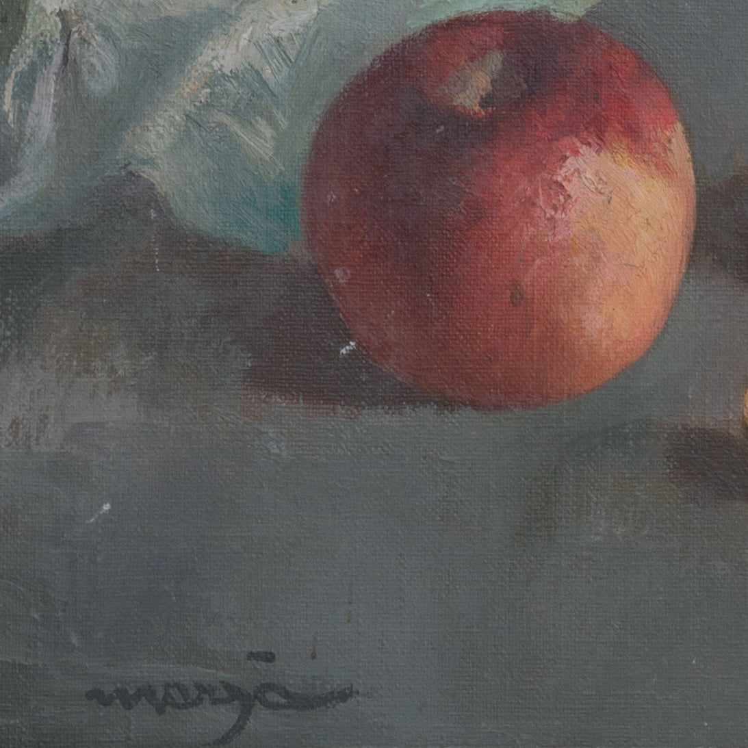 Boy with breakfast - Signed "Marià" - Oil on Canvas - Modern Decorative