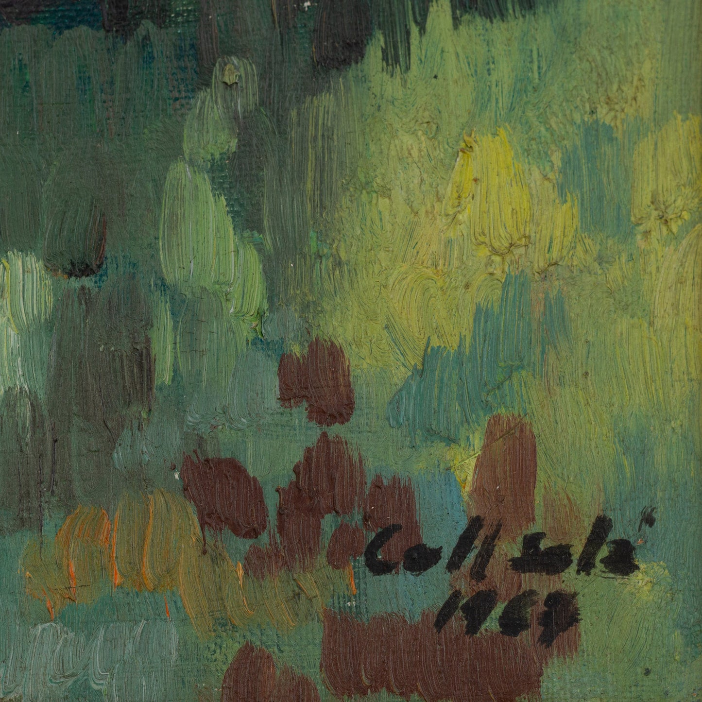 Signed Framed Colourist Landscape - Oil on Canvas - Modern Decorative