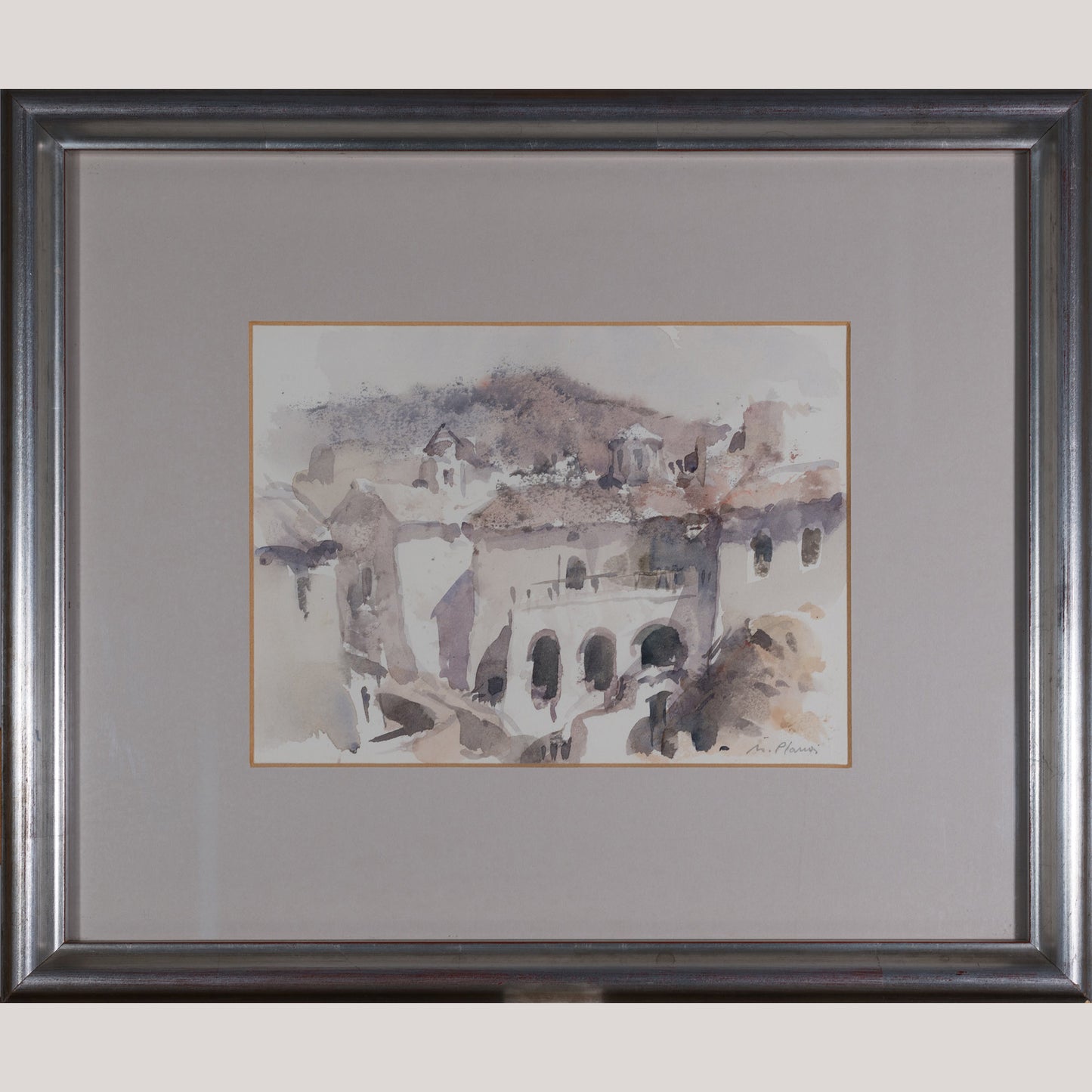 Sunlit Mediterranean Village – Manel Plana - Modern Decorative