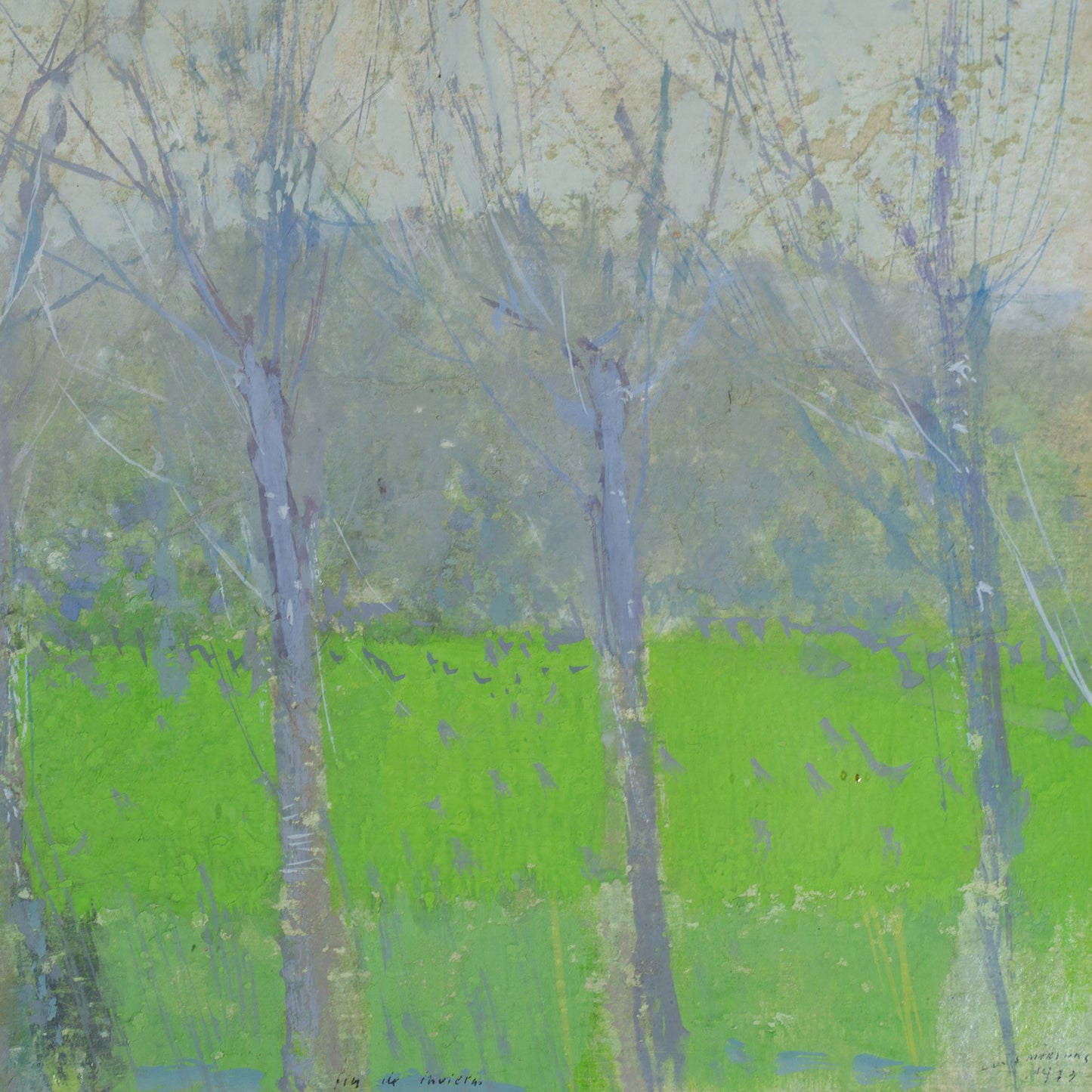 Fin del Invierno - End of Winter - Impressionist Painting
