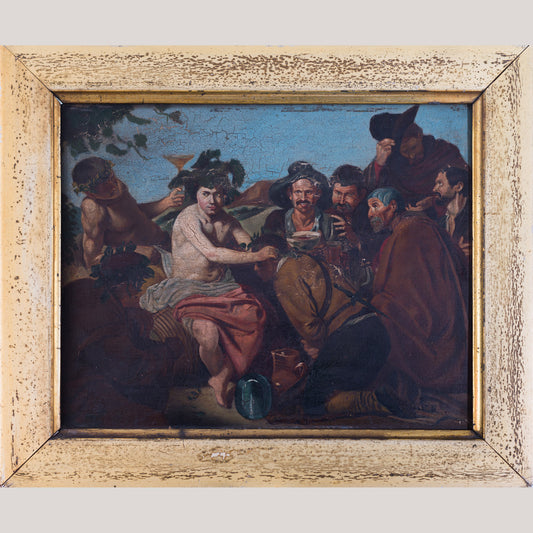 After Diego Rodriguez de Silva y Velasquez - Oil on panel - Modern Decorative