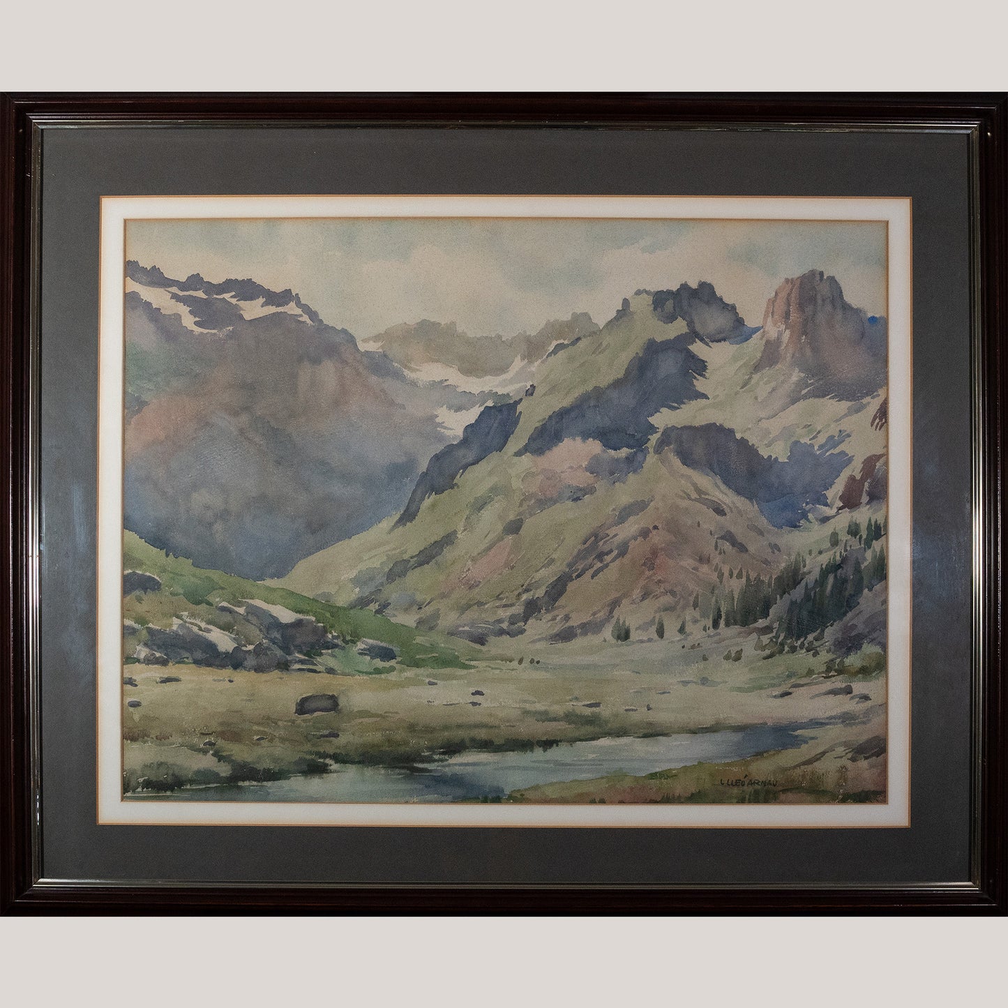 Mountain Landscape with Alpine Stream – Lluís Lleó Arnau