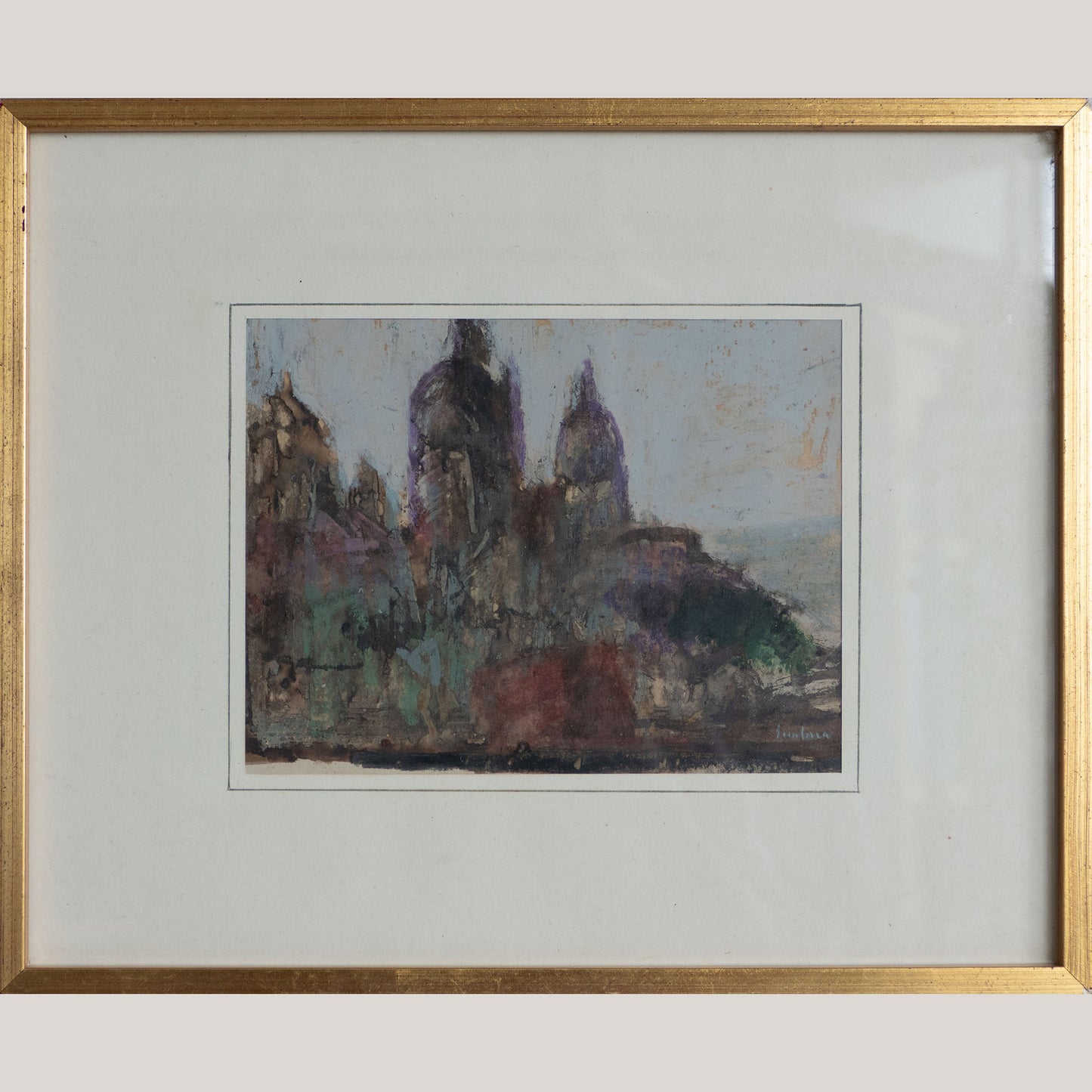 Cityscape Possibly Barcelona – High-Quality Undiscovered Impressionist Artist