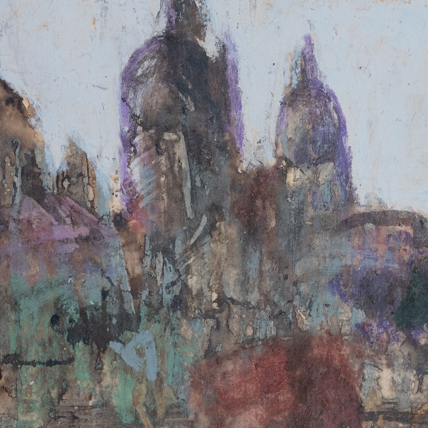 Cityscape Possibly Barcelona – High-Quality Undiscovered Impressionist Artist