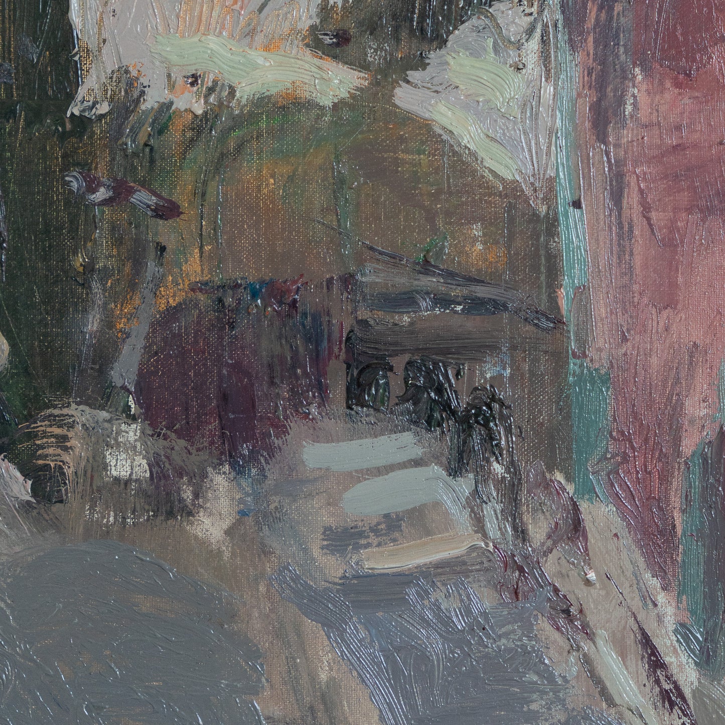 Expressive Study Church Exterior -  Gloria Muñoz (b.1949)