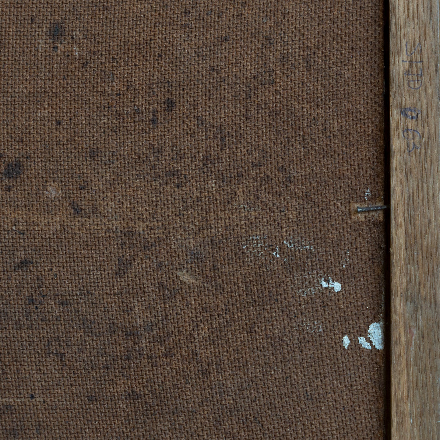 Large Abstract Oil Composition – Mid-20th Century - Signed Lita