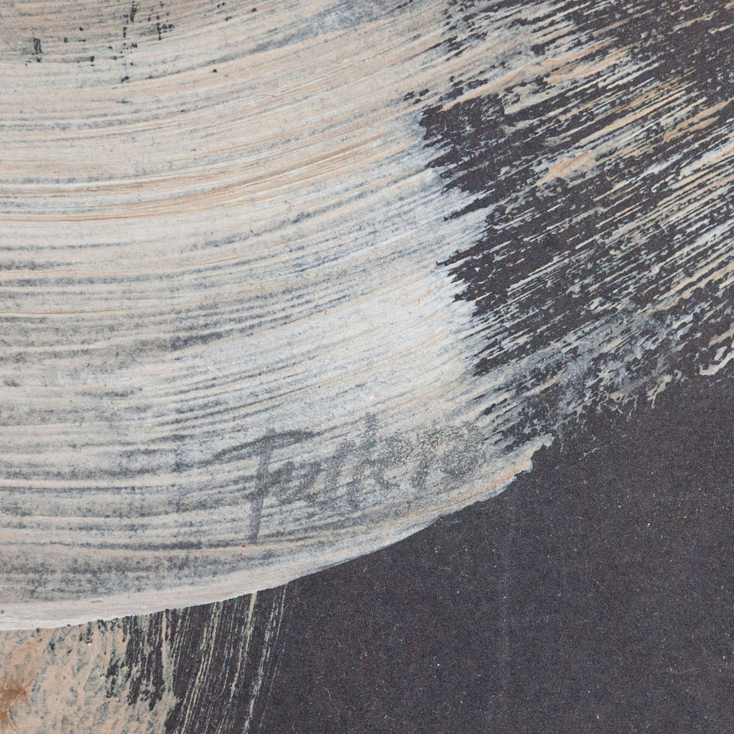 Abstract Composition in Ochre and Plum by Elvira Fustero