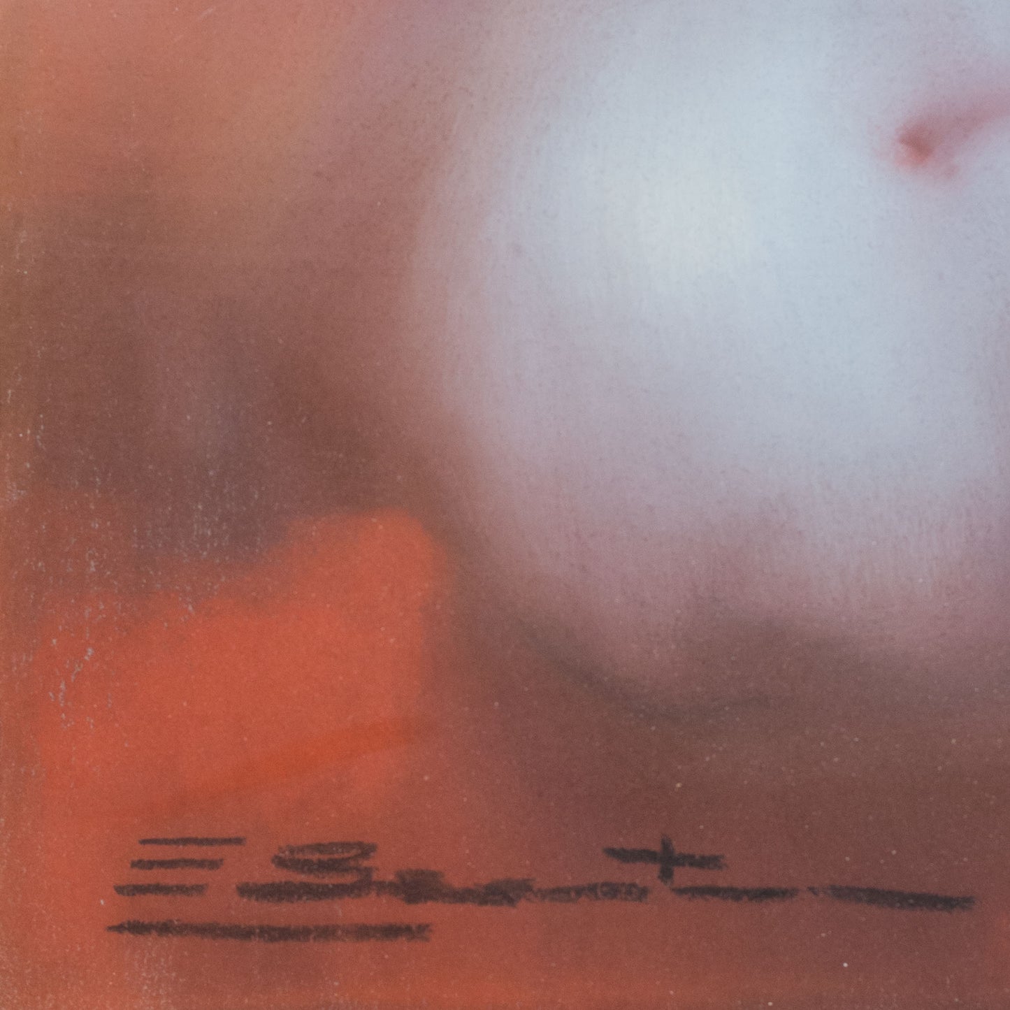 Seated Female Nude Pastel Study - Signed
