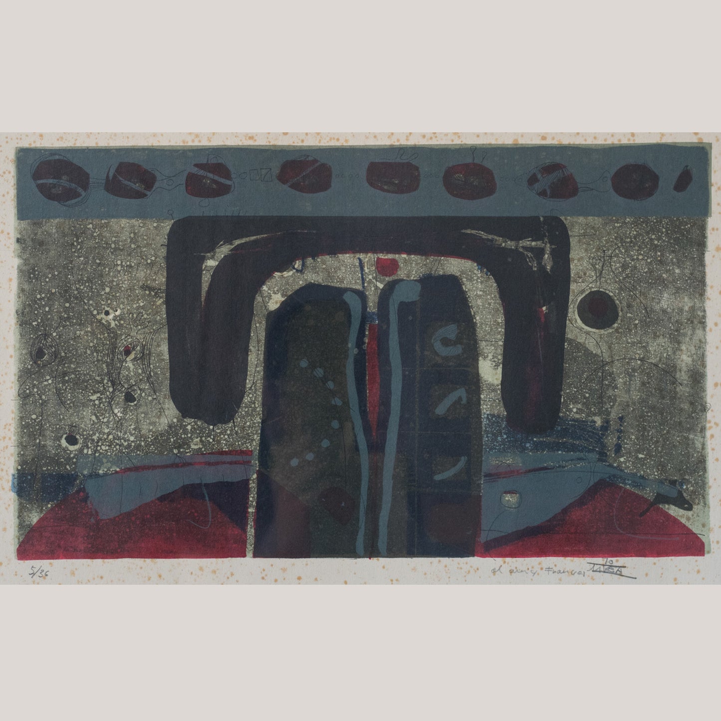 Abstract Composition - Etching and Aquatint on Paper